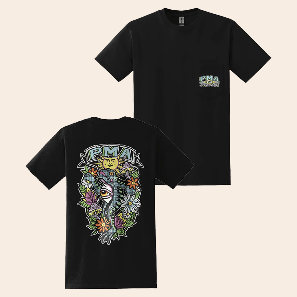 A Good Cult Black P M A Frog Pocket T-Shirt Unique Father's Day Birthday Gifts For Besties