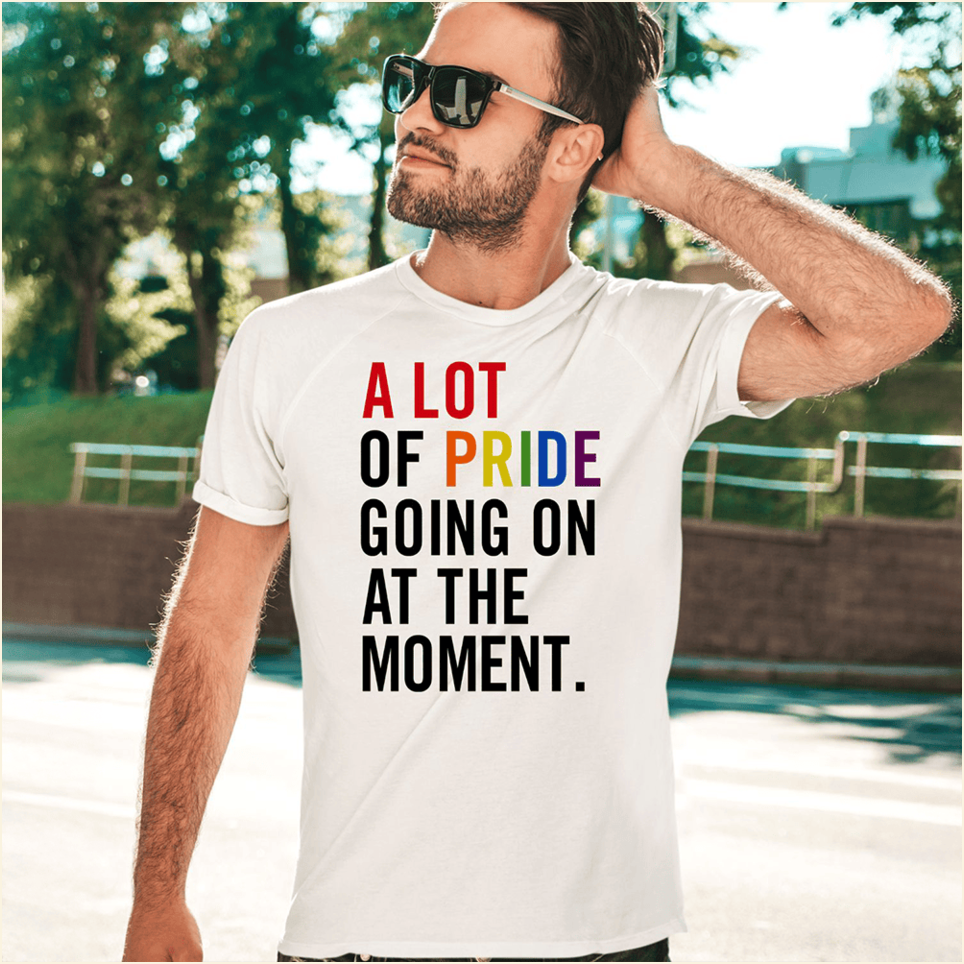 A Lot Of Pride Going On At The Moment Shirt Pride LGBTQ Merch Gifts For Best Friend Her