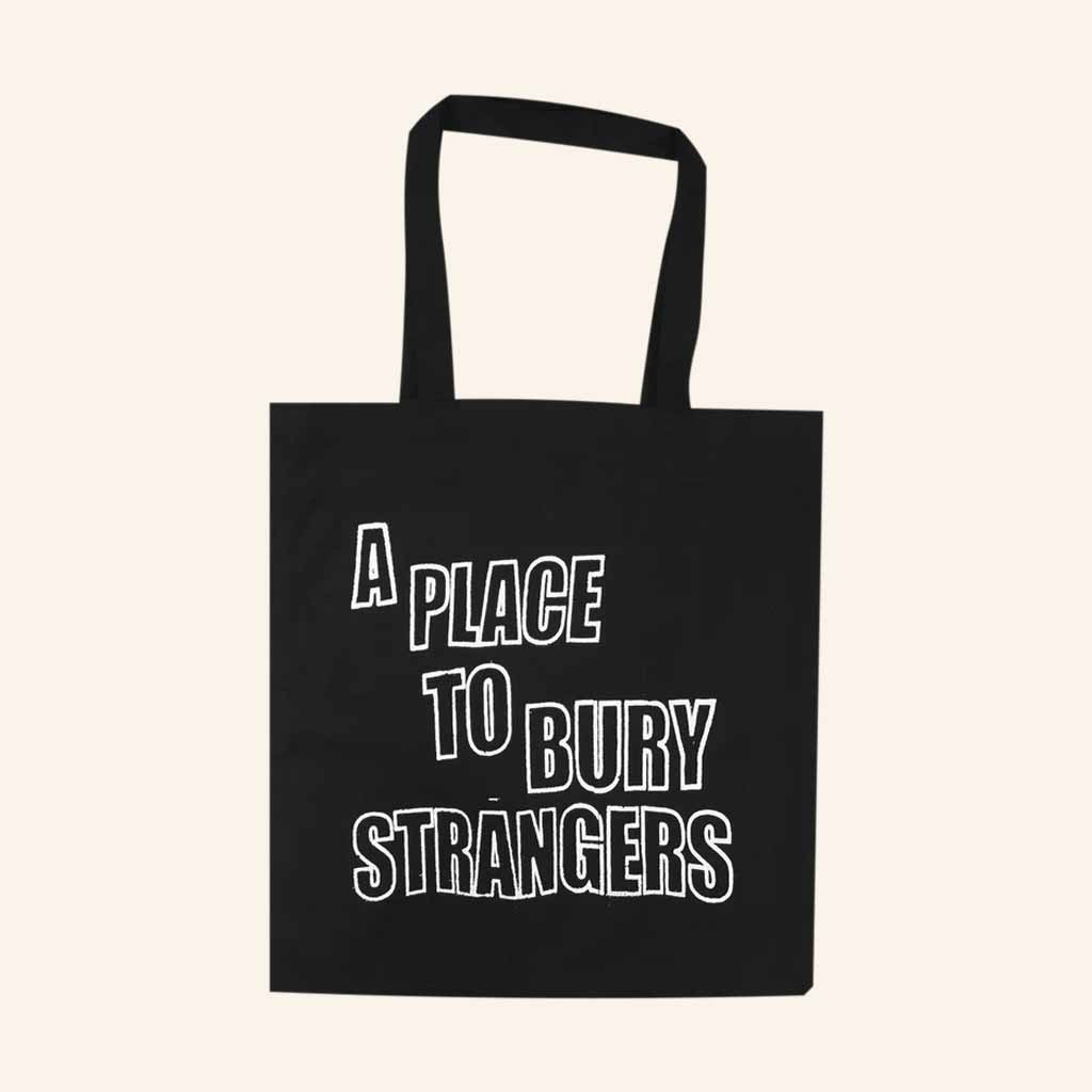 A Place To Bury Strangers Merch Classic Logo Black Tote Bag Gifts For Rock Fans