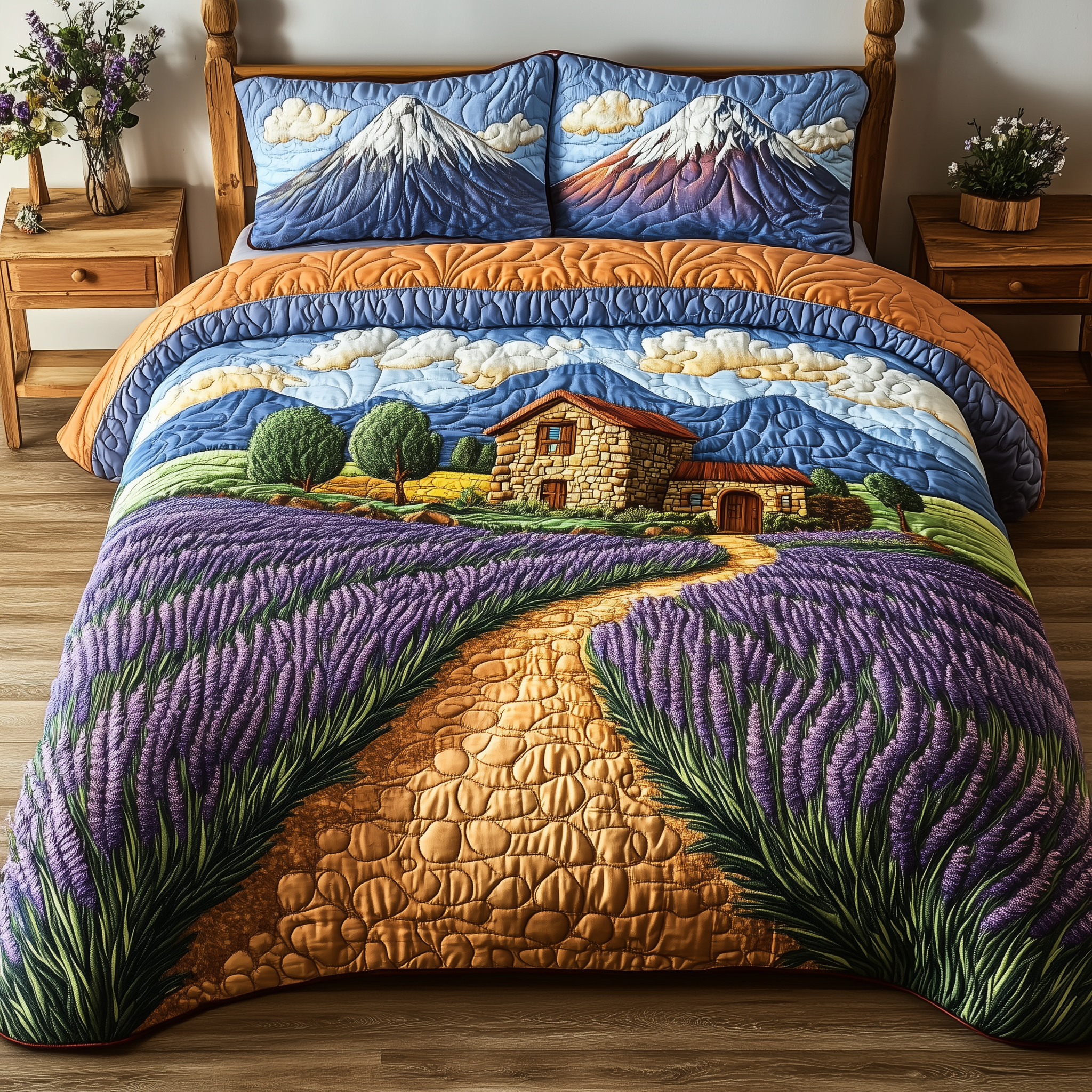 A Walk Through Peace Quilted Bedding Set Awesome Duvet Cover Bedspread Set Good Mother's Day Presents For Mom