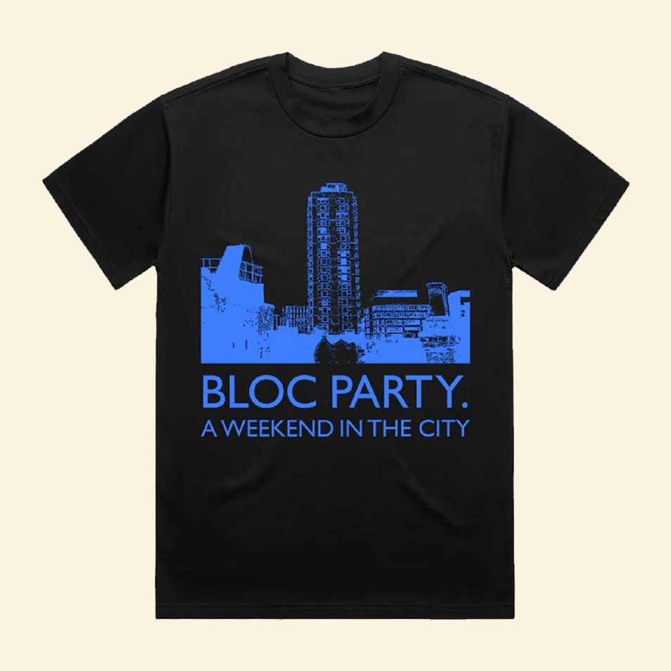 A Weekend In The City Black T-Shirt Bloc Party Merch Unique Father's Day Birthday Gifts