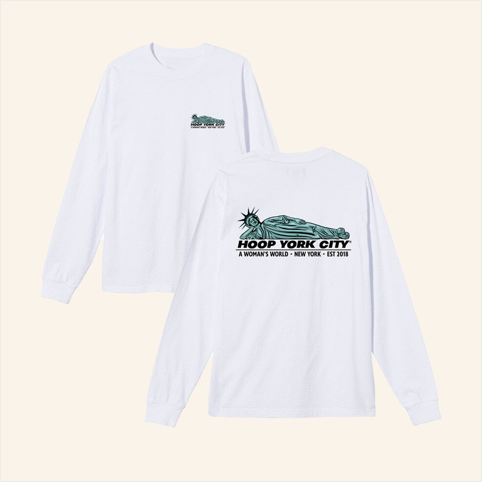 A Woman's World Long Sleeve Shirt Hoop York City Merch Gifts For Brother Gifts For Besties