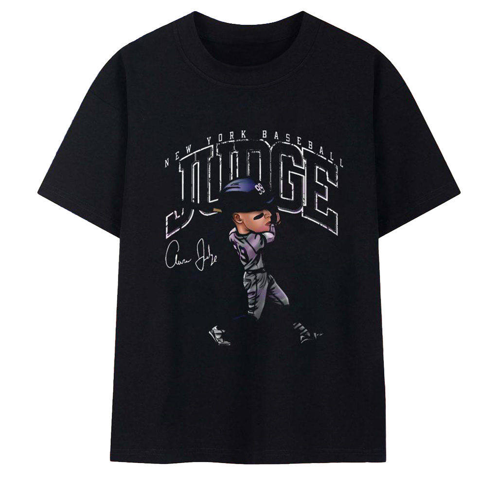 Aaron Judge Merch New York Baseball Judge Cartoon Shirt Gifts For Baseball Fans