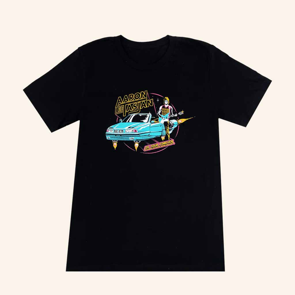 Aaron Lee Tasjan Merch Space Black T-Shirt Gifts For Music Fans
