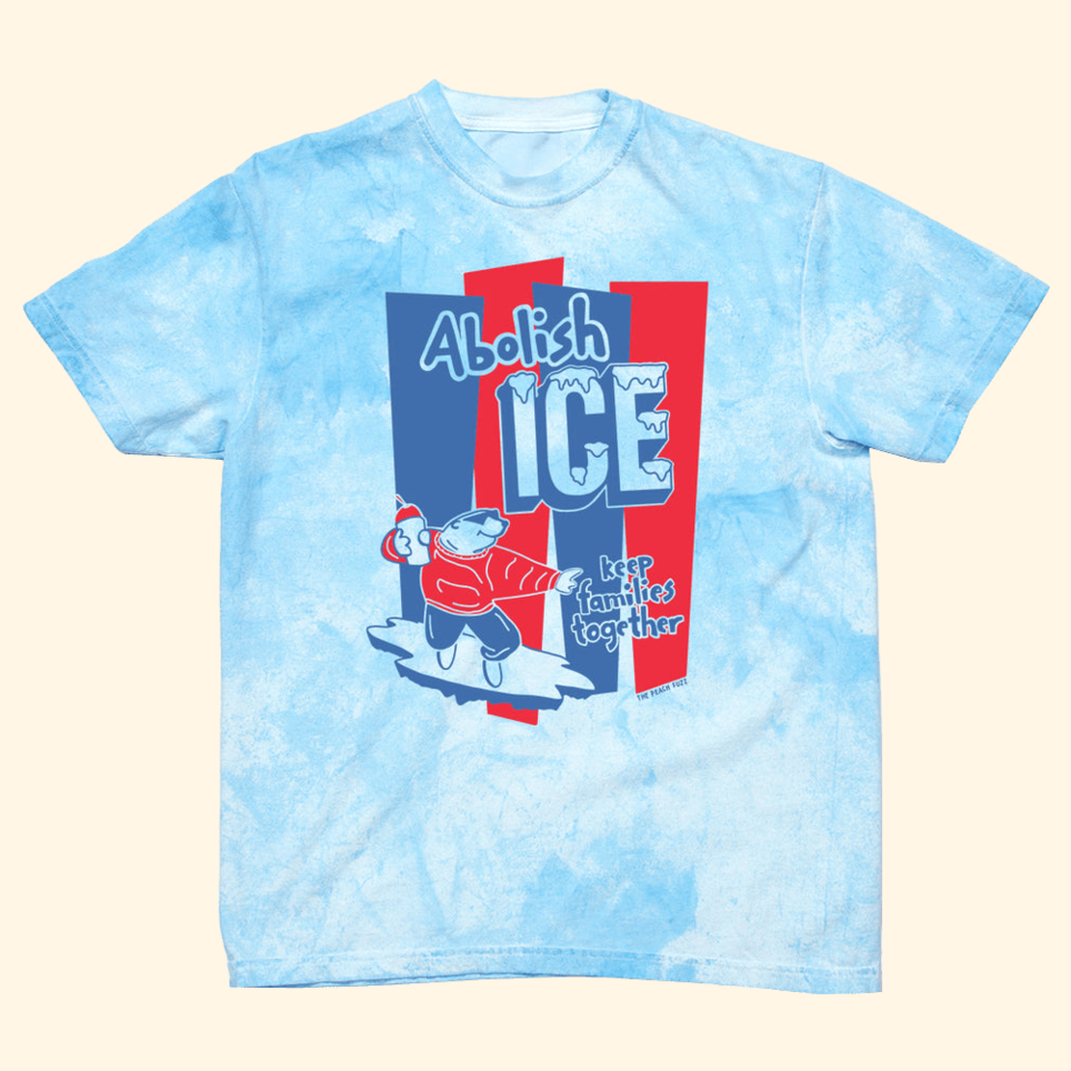 Abolish Ice Shirt Blue Tie Dye T-Shirt Game Lovers Birthday Gifts For Husband Gifts For Friends