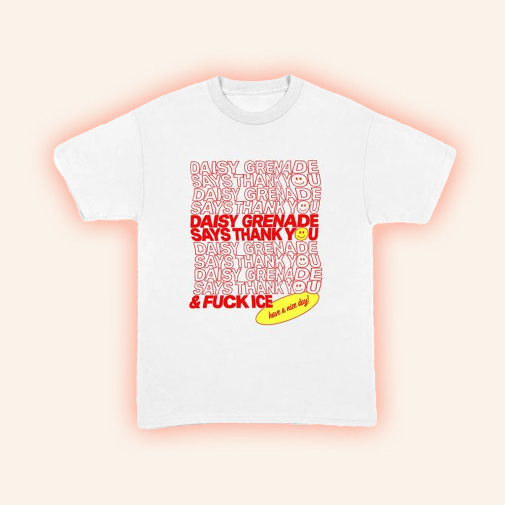 Absolute Merch Daisy Grenade Thank You F Ice T-Shirt Gift Ideas For Husband