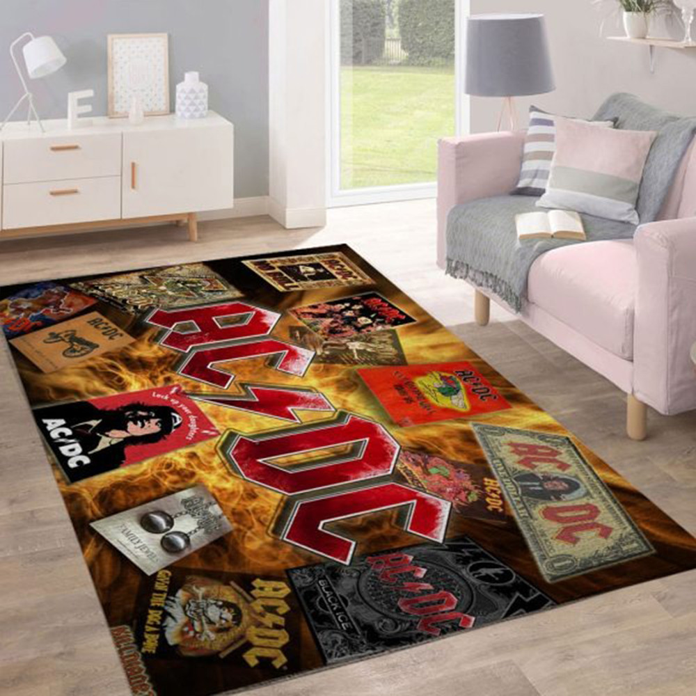 ACDC Rectangular Rug Gifts For Rock Band Fans