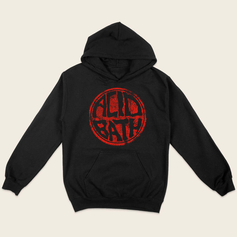 Acid Bath Official Merch Acid Bath WornAnd Torn Logo Hoodie Presents For Boyfriend