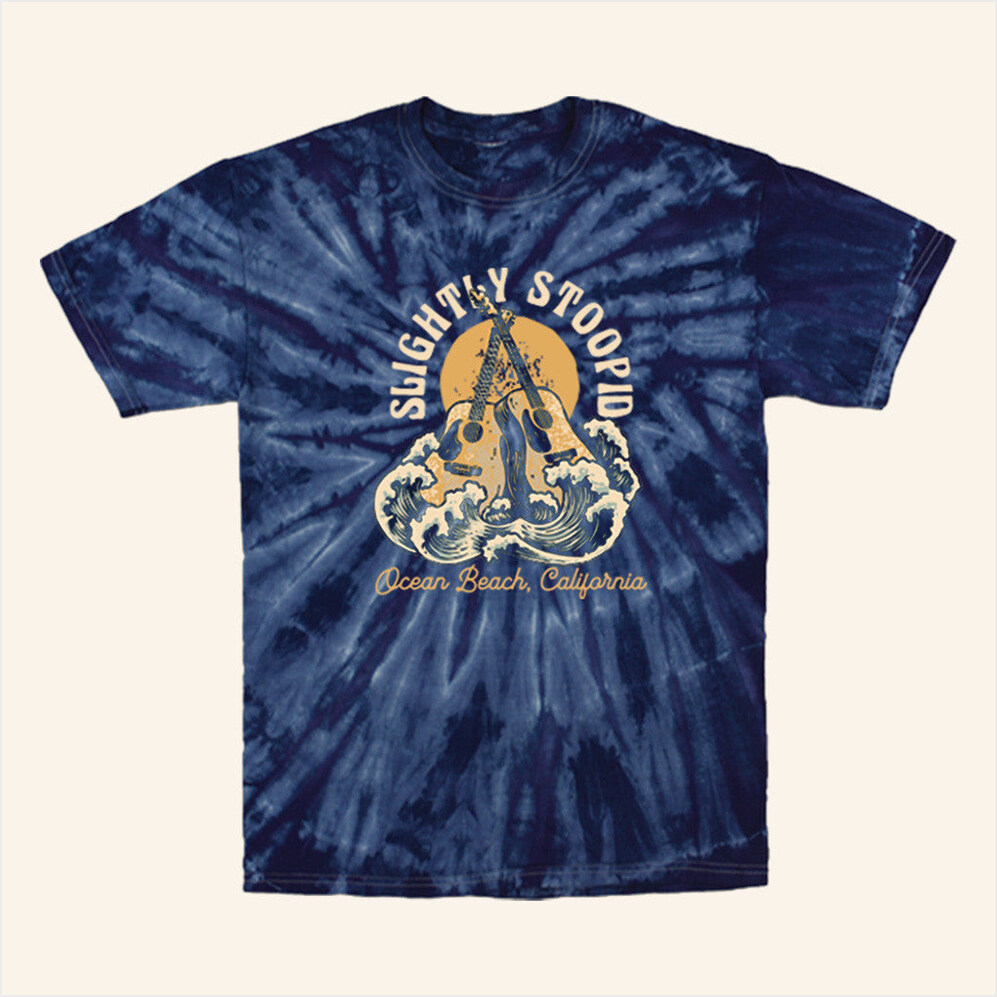 Acoustic Beach Tie Dye T-Shirt Slightly Stoopid Merch Gift Ideas For Fans BFF Gifts Ideas
