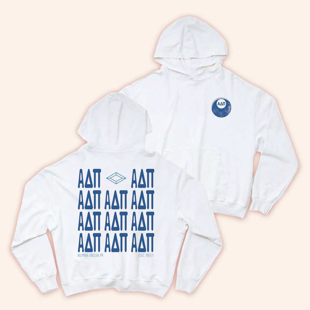 ADPI Merch Alpha Delta Pi Hoodie Birthday Gifts For Boyfriend