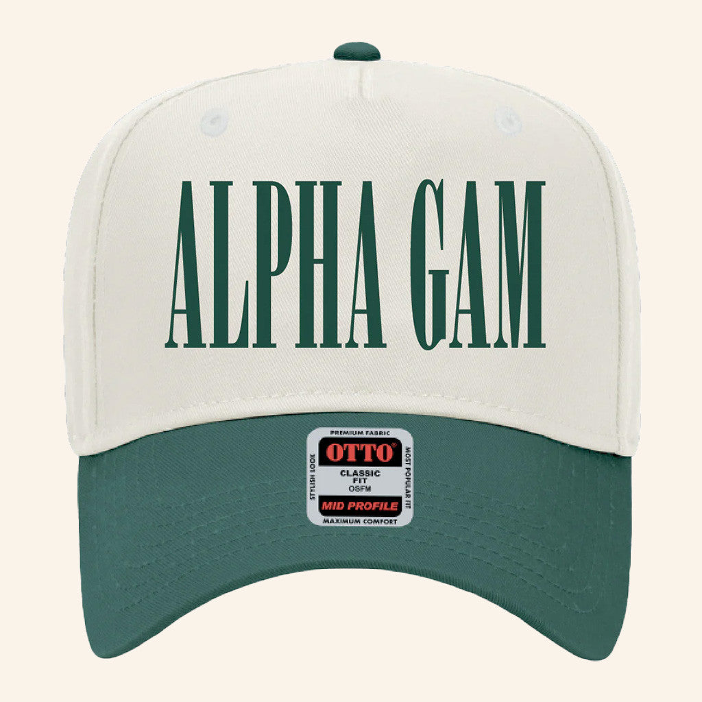 ADPI Merch Alpha Gam Embroidered Hat Gifts For Husband