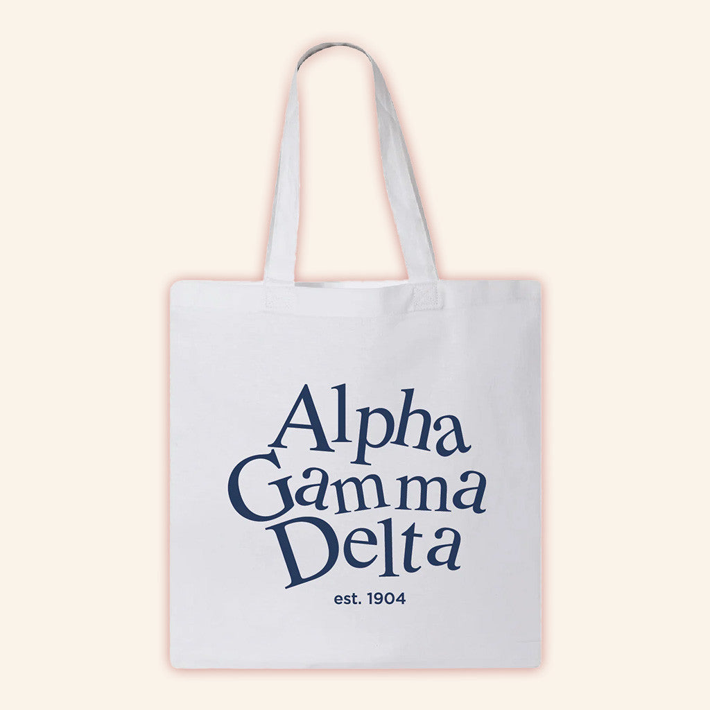 ADPI Merch Alpha Gamma Delta Tote Bag Best Gifts For Daughter