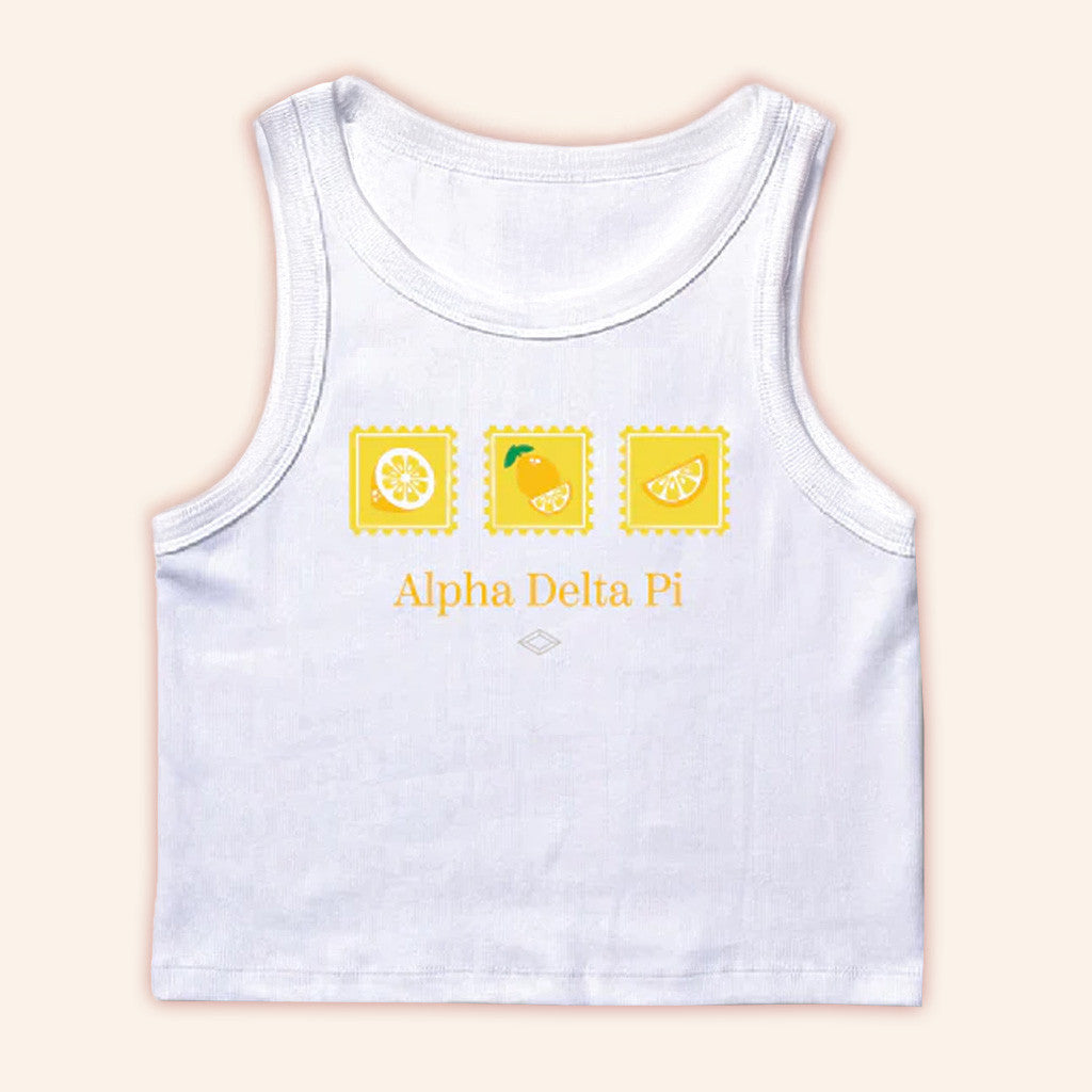 ADPI Merch Lemon Stamp Alpha Delta Pi Tank Gifts For Sister