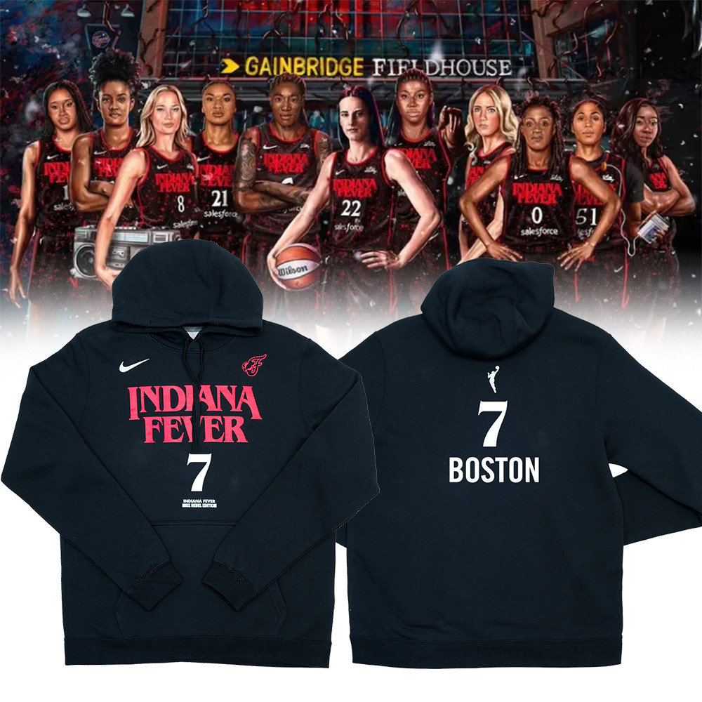 Adult Indiana Fever 7 Aliyah Boston Stranger Things Rebel Hoodie Presents For Basketball Fans