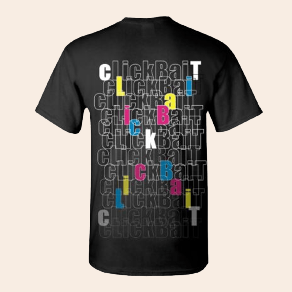 Adult TB Clickbait T-Shirt Tanner Braungardt Merch Fathers Day Birthday Gift From Daughter