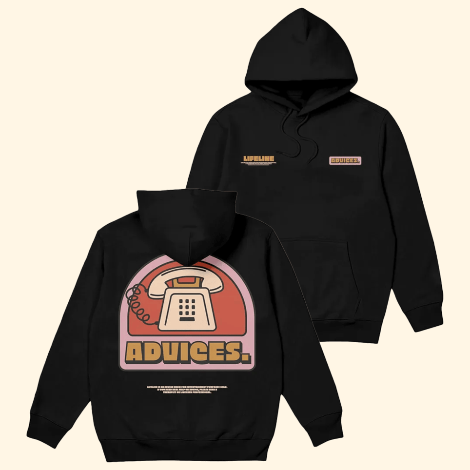 Advices Black Hoodie Chris Delia Merch Birthday Gifts For Him BFF Gifts Ideas