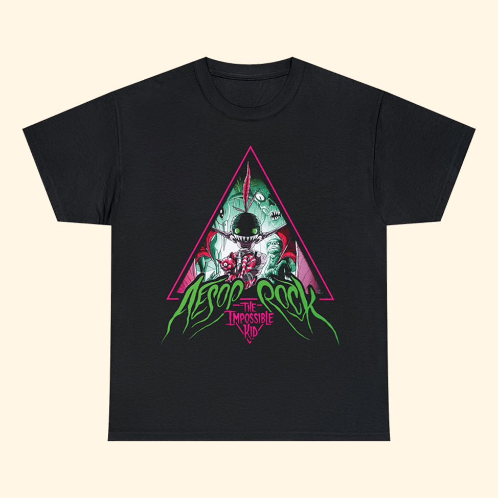 Aesop Rock Impossible Kid Triangle T-Shirt Aesop Rock Merch Dad Gifts For Father's Day 2025