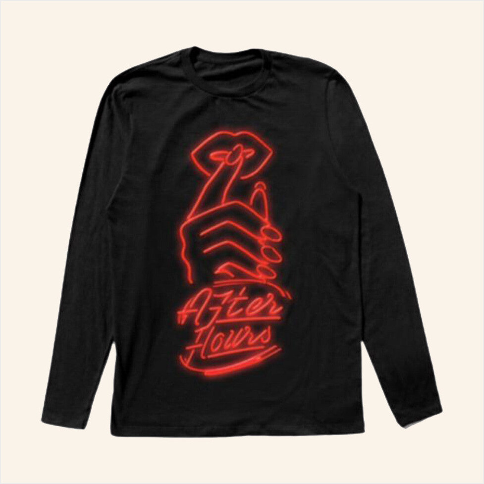 After Hours Signage Long Sleeve Shirt The Weeknd After Hours Til Dawn Tour Merch Fan Gifts