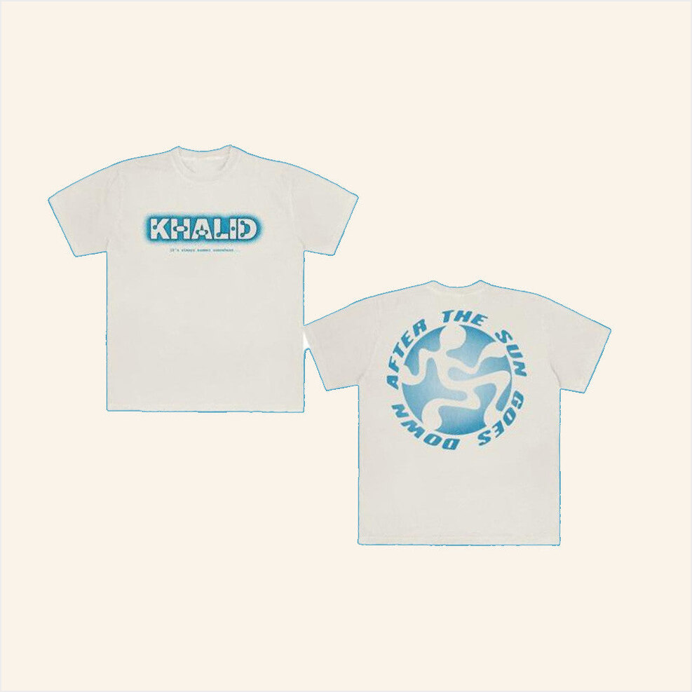 After The Sun Goes White Shirt Khalid Merch Birthday Gift Ideas Christmas Presents