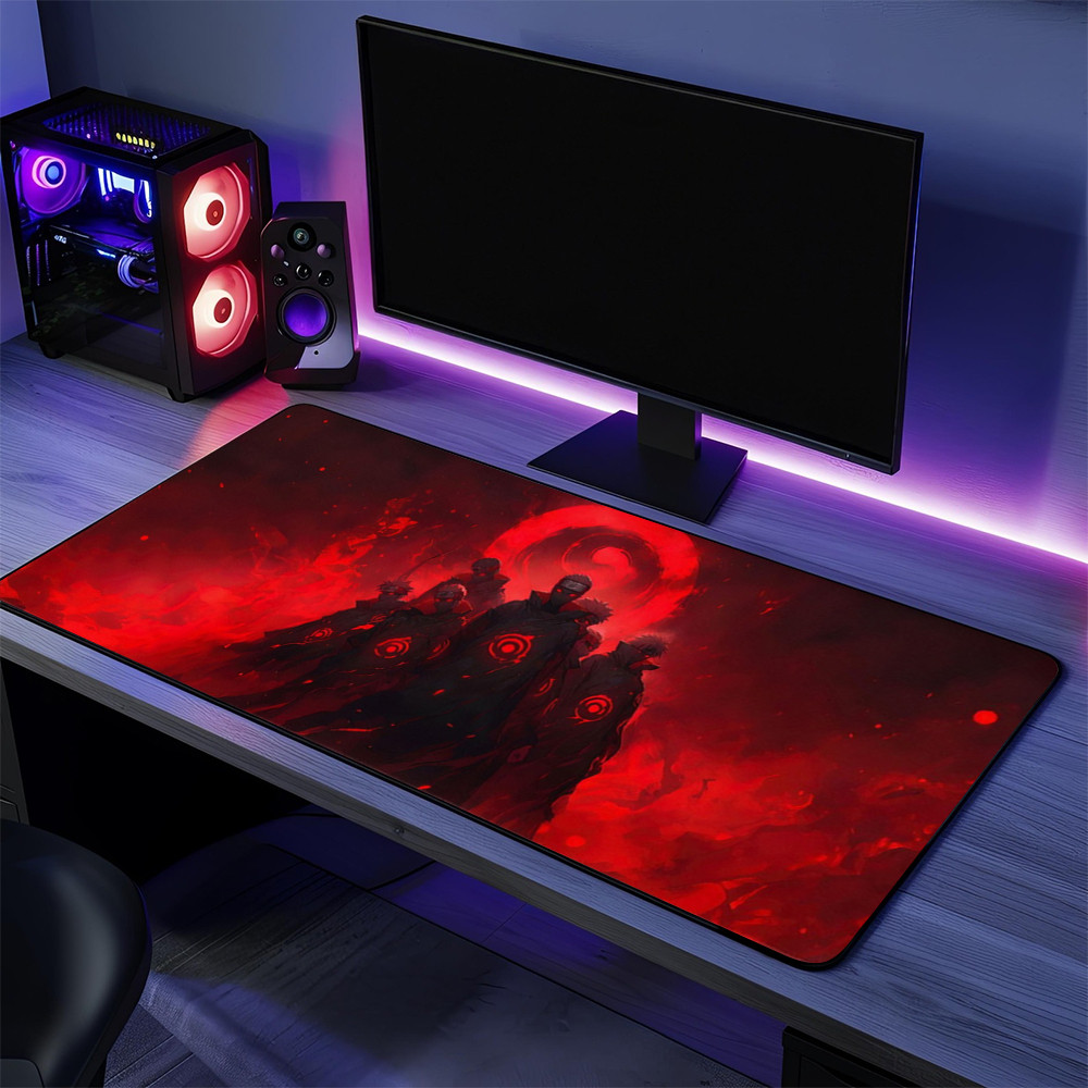 Akatsuki Inspired Anime Desk Mat Epic Ninja Clan Pad Desk For Naruto Fans Anime Gift for Gamers