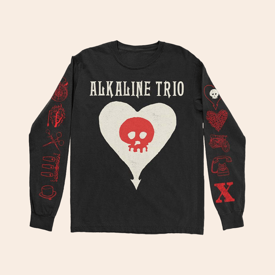 Album Icons 2024 Long Sleeve Shirt Alkaline Trio Merch Black Music Lover Gifts For Dudes