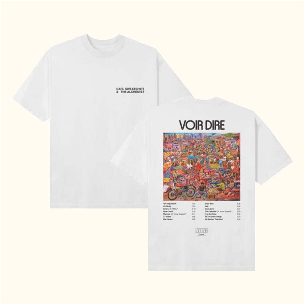 Alc Records Merch Earl Sweatshirt And The Alchemist Voir Dire T-Shirt Him Her Gifts