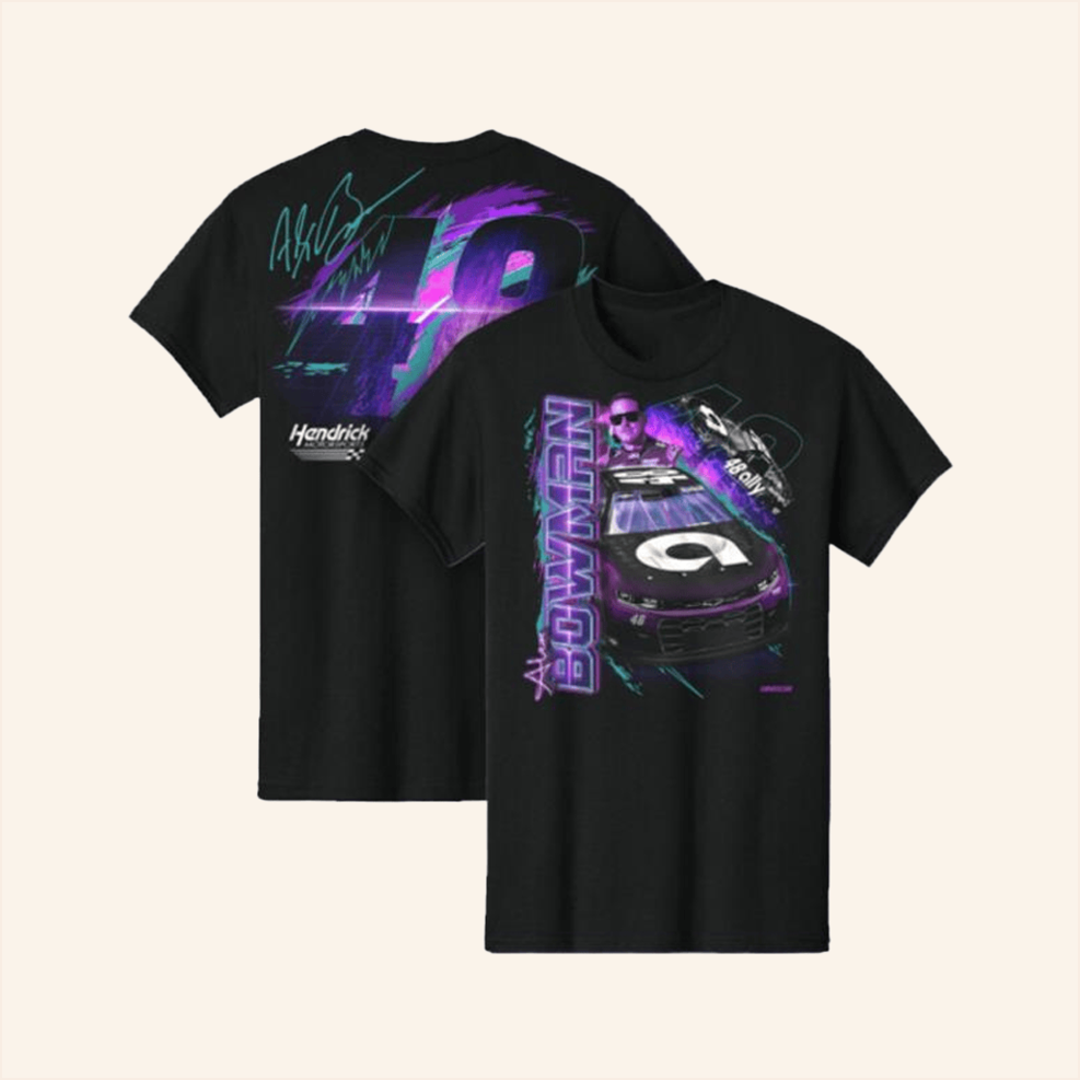 Alex Bowman 48 Ally Flash T-Shirt Hendrick Motorsports Merch Gifts For Fans Best Friend Gifts