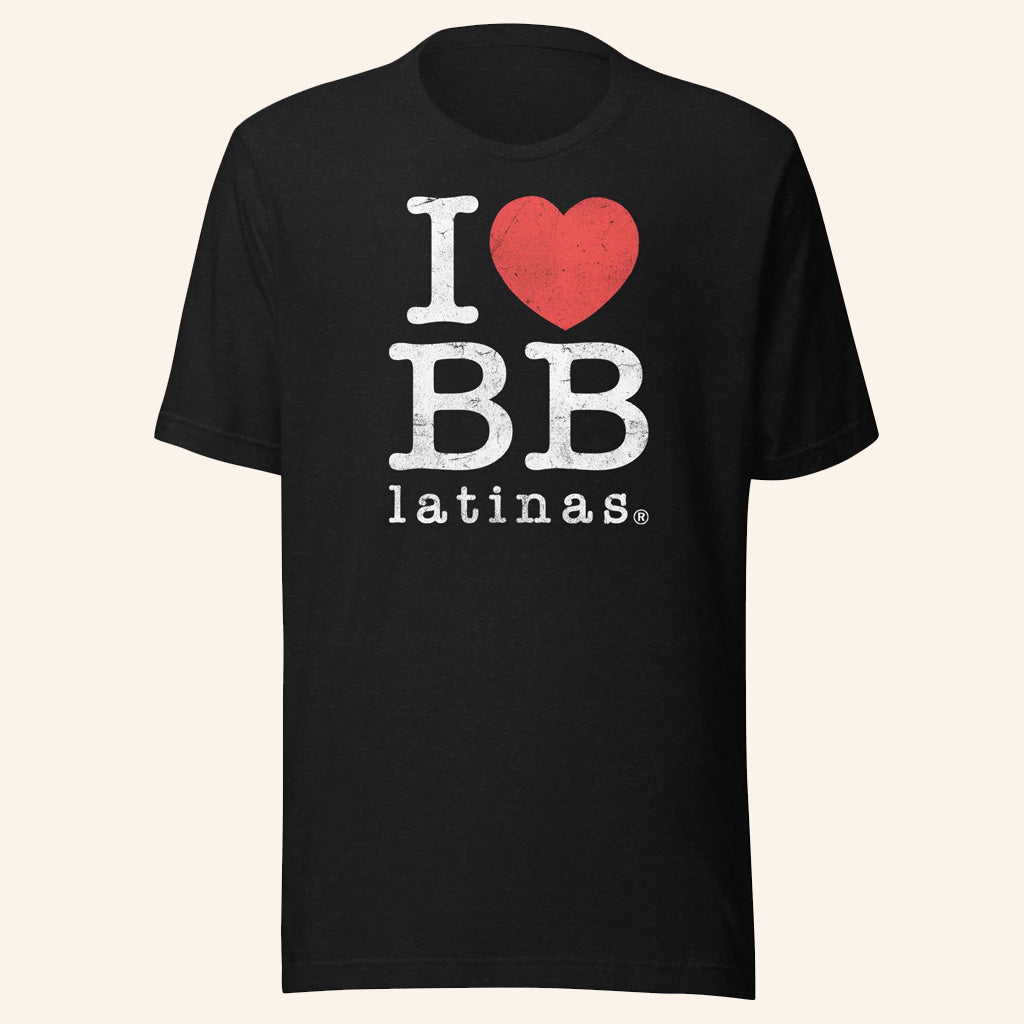 Alex Stein Merch I Heart BB Latinas Black T-Shirt Present For Friends