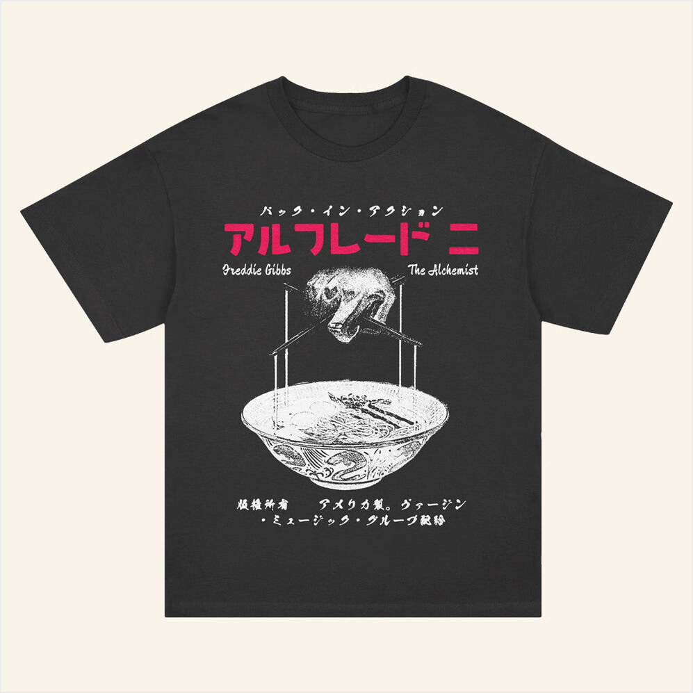 Alfredo's Tokyo Ramen T-Shirt Freddie Gibbs Merch Gifts For Fans Birthday Gift Ideas