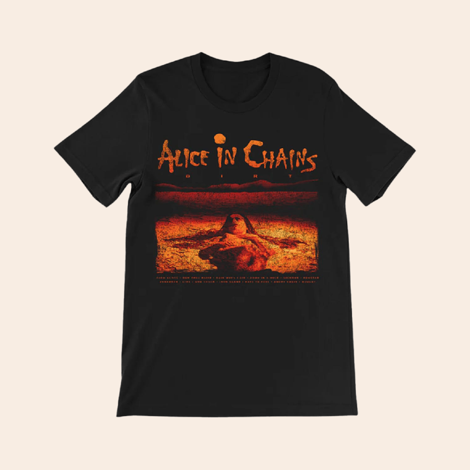 Alice In Chains Dirt Album Tracklist T-Shirt Alice In Chains Merch Birthday Gifts For Fans