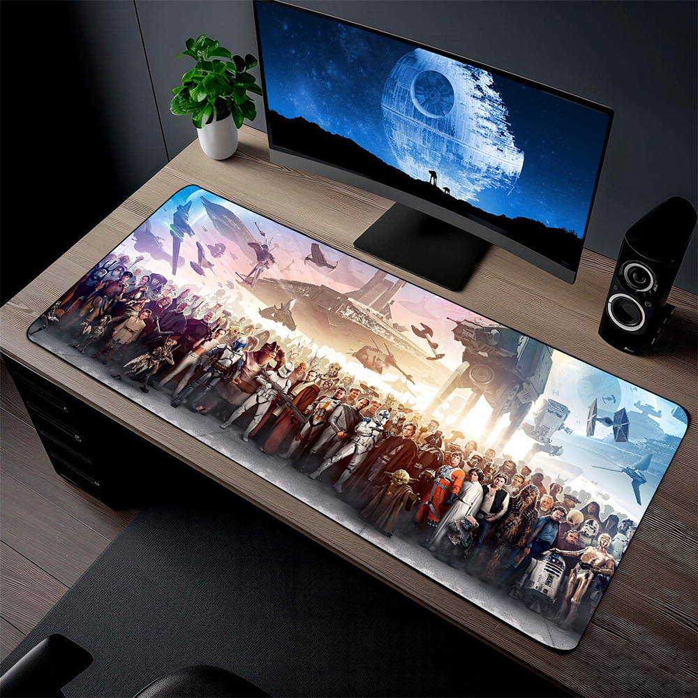 All Characters Desk Mat Star War Laptop Desk Pad Gifts For Husband