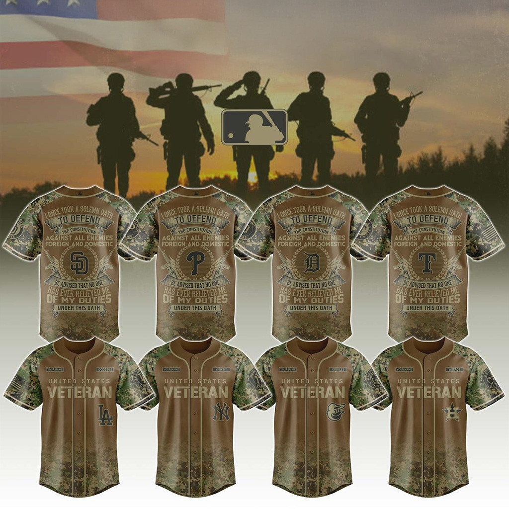 All Team MLB X Salute To Veterans Day 2025 Jersey MLB Merch Baseball Lover Gift Ideas