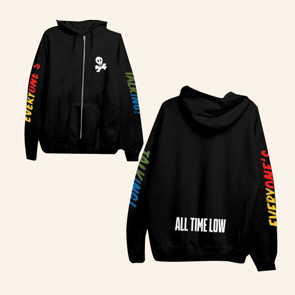 All Time Low Merch Everyone's Talking Zip Hoodie Birthday Gift Ideas For Brother