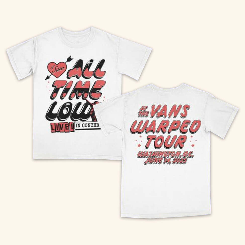 All Time Low Merch Live At Warped Tour T-Shirt Meaningful Gifts For Boyfriend Gifts For BFF