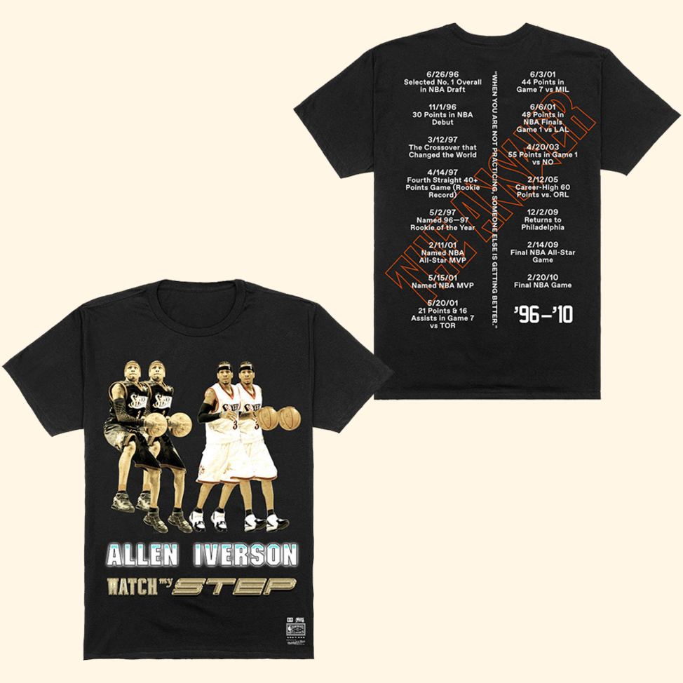 Allen Iverson Watch My Step T-Shirt Allen Iverson Merch Stepdad Birthday Gifts For Father's Day