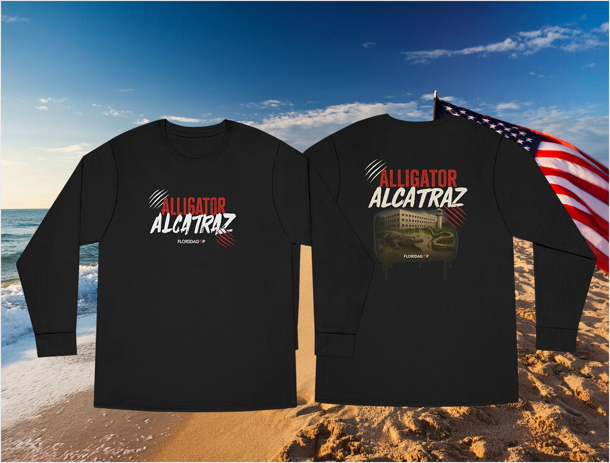 Alligator Alcatraz Long Sleeve Shirt Alligator Alcatraz Merch Florida GOP Store Dad Gifts