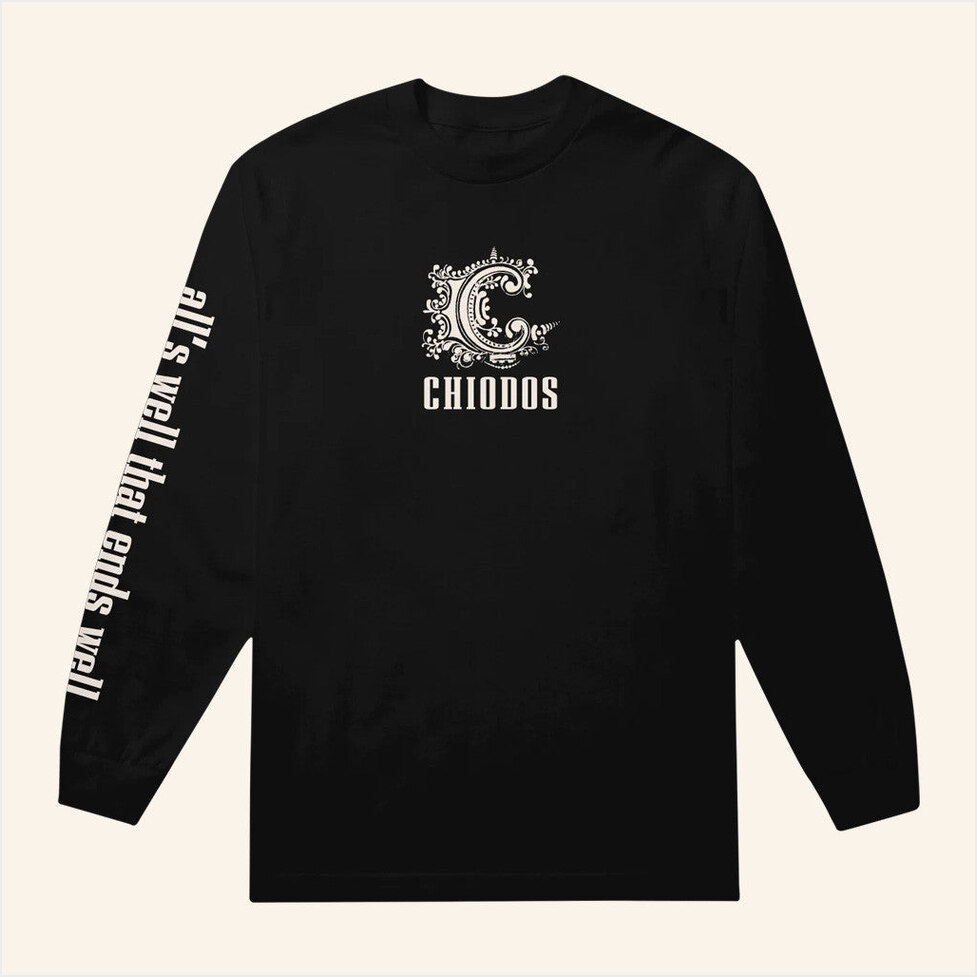 All's Well Simple Black Long Sleeve T-Shirt Chiodos Merch Birthday Gifts For Music Lovers