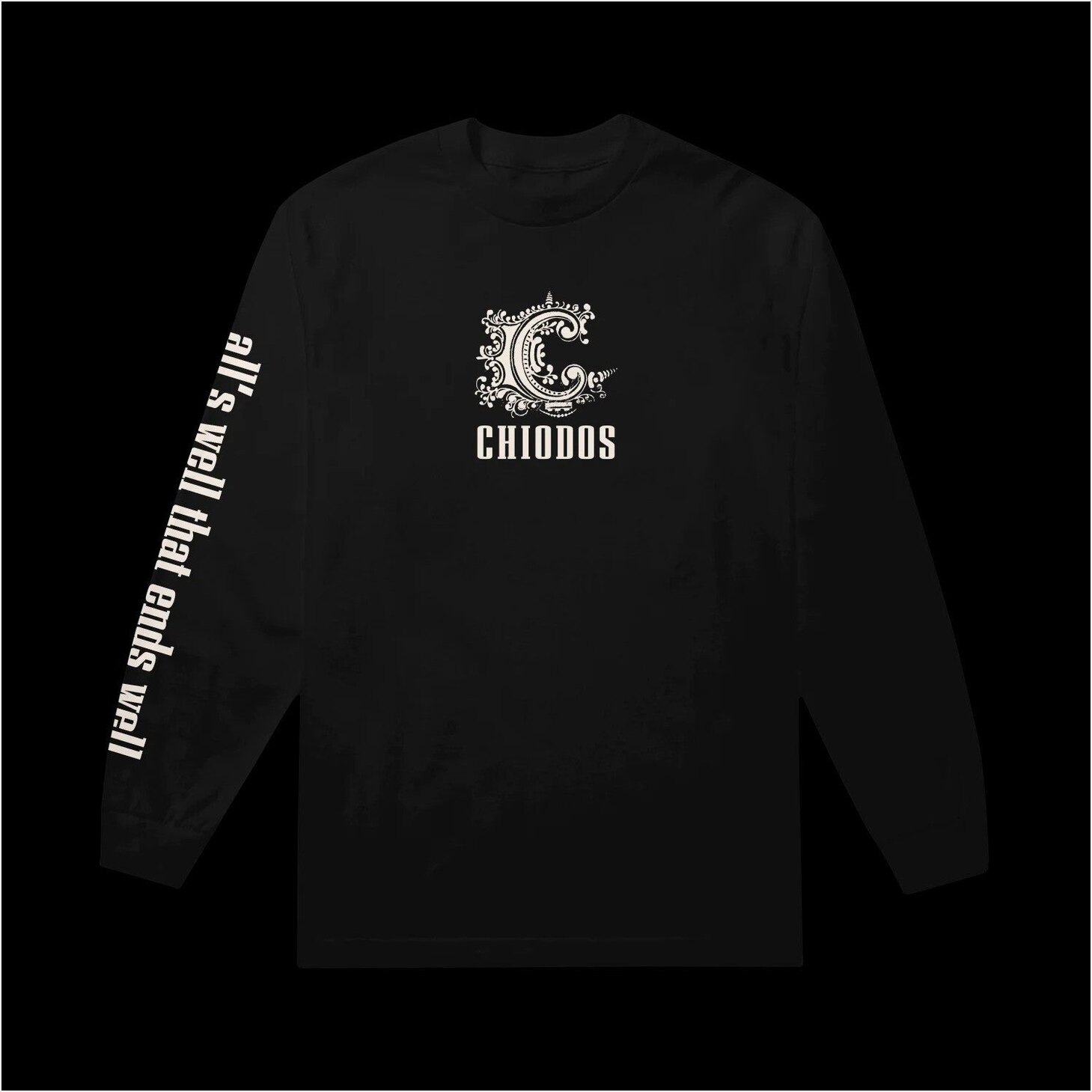 All's Well That Chiodos Merch Ends Well Black Long Sleeve T-Shirt Best Friend Gift Ideas