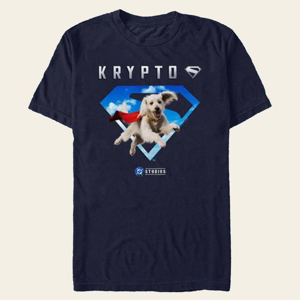 Amctheatres Merch Superman 2025 Movie Krypto In Sky Logo T-Shirt Gift Ideas For Boyfriend