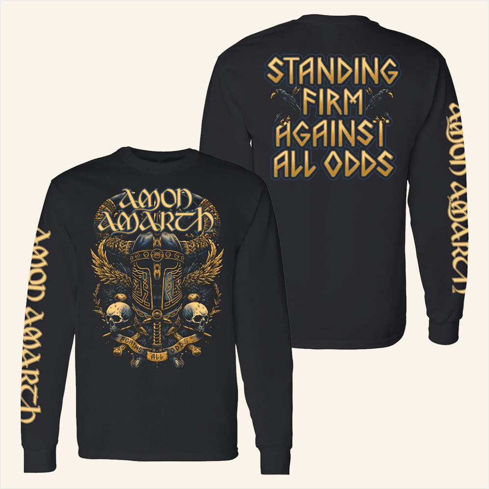 Amon Amarth Against All Odds Long Sleeve T-Shirt Amon Amarth Merch Gifts For Music Fans