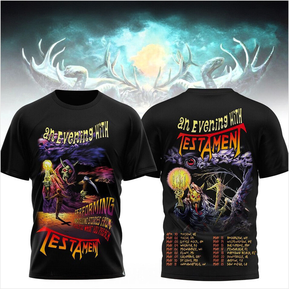 An Evening With Testament T-Shirt Unique Father's Day Birthday Gifts BFF Gifts Ideas