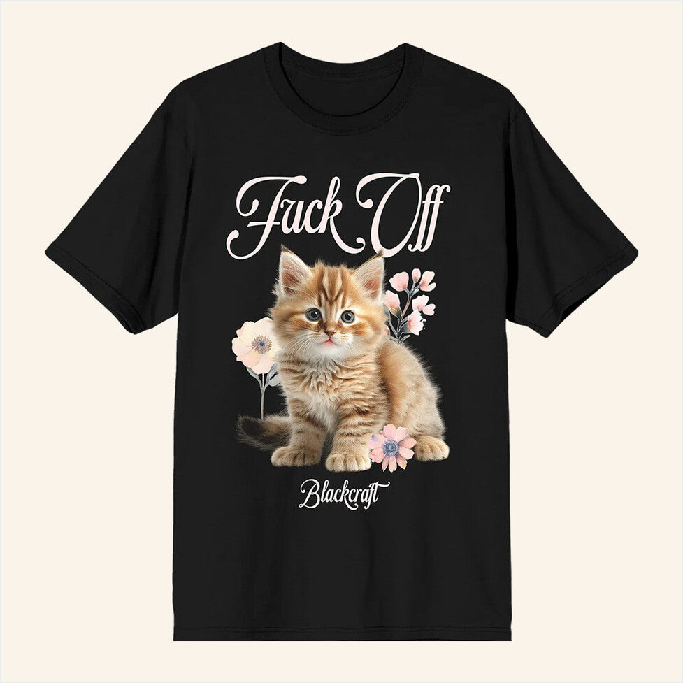 andise Blackcraft F Off Cat Black T-Shirt Official Merch Birthday Gifts For Friends