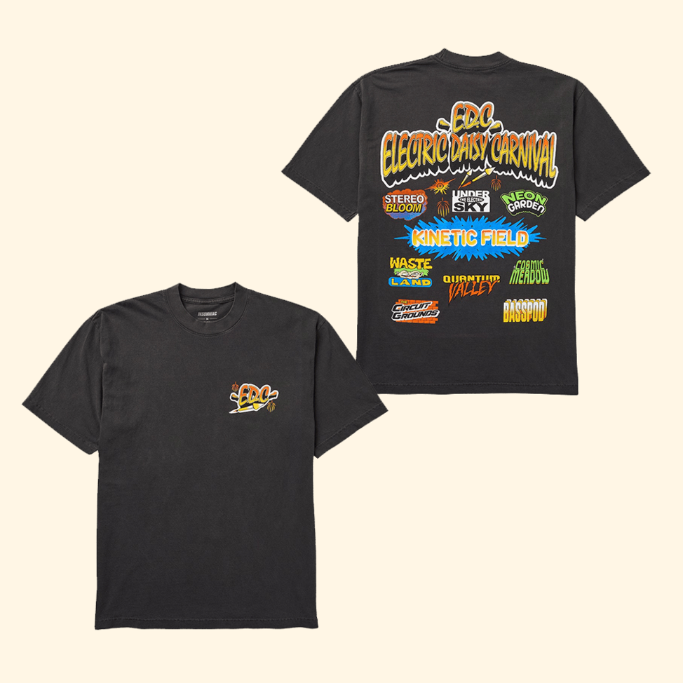 andise EDC Fireworks Stages T-Shirt EDC Merch Gifts For Music Fans Father's Day Gift Ideas