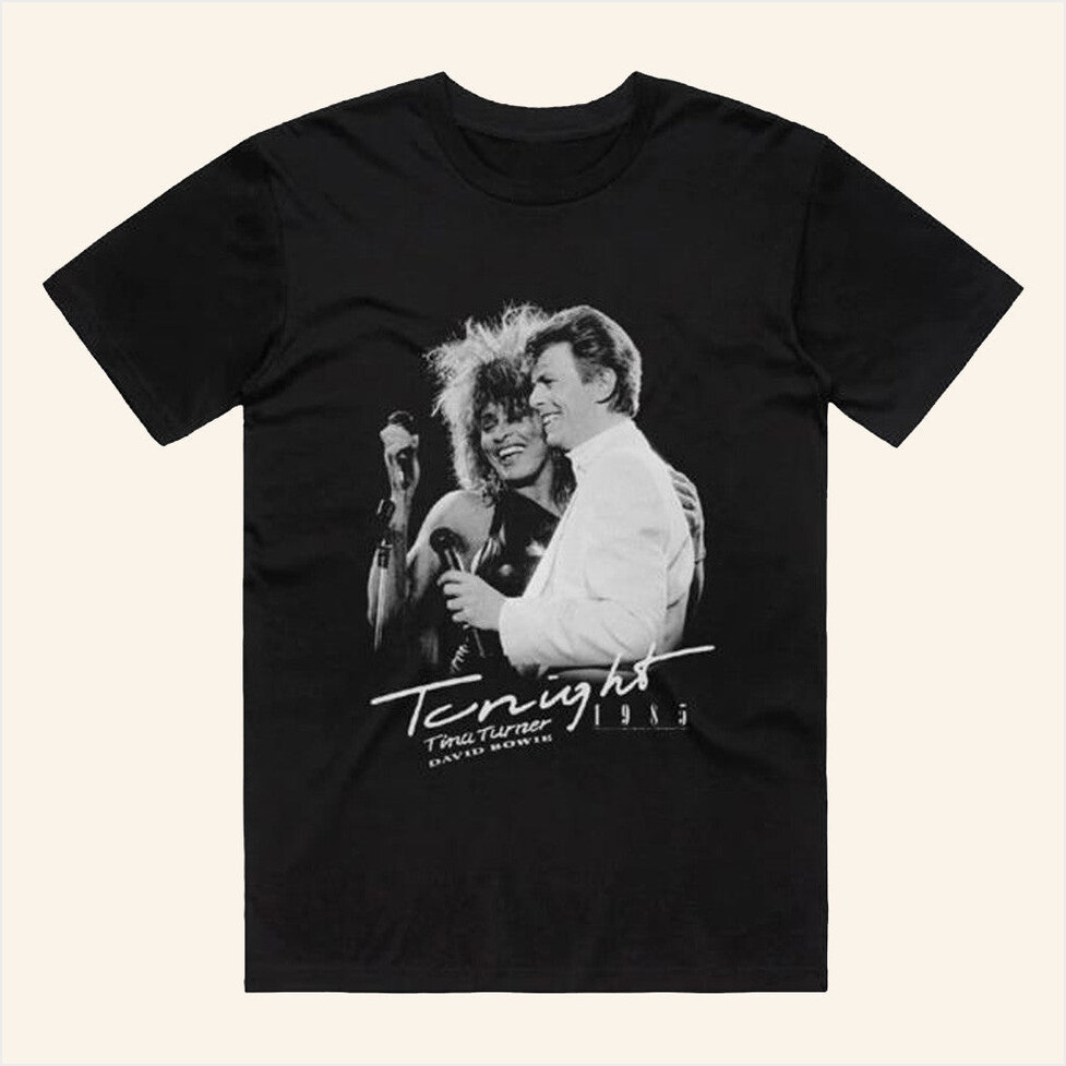 andise Merch Tia X Bowie Tonight Black T-Shirt Official Merch Birthday Gifts For Friends