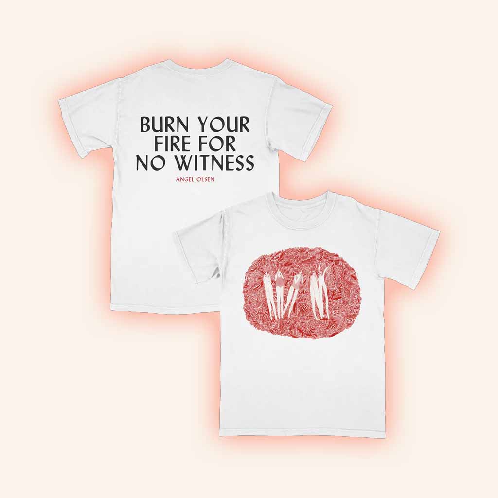 Angel Olsen Merch Burn Your Fire For No Witness White T-Shirt Gifts For Music Lovers