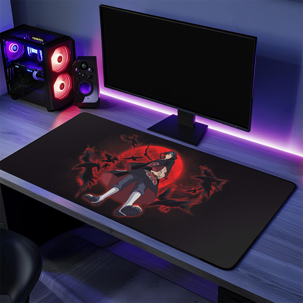 Anime Inspired Desk Mat Akatsuki Design Pad Desk Gaming Desk Accessories Naruto Merchandise