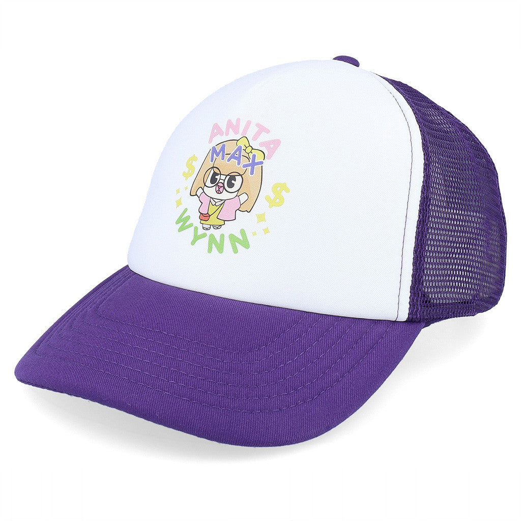 Anita Max Wynn Hat Drake Merch Purple And White Trucker Hat Gifts For Her
