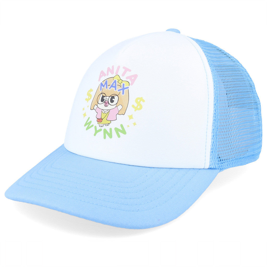 Anita Max Wynn Hat Drake Merch White And Light Blue Trucker Hat Cute Gifts For Friends