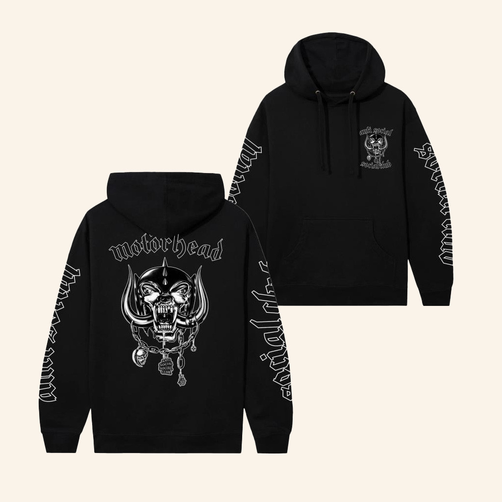 Anti Social Social Club Merch ASSC X Motorhead Social Pig Hoodie Gifts For Dad
