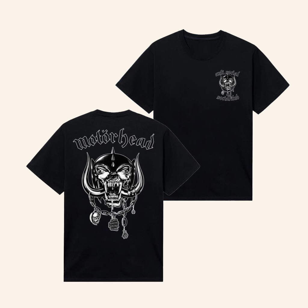 Anti Social Social Club Merch ASSC X Motorhead Social Pig Shirt Gifts For Father